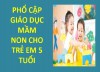 PCGD cho trẻ em 5 tuổi