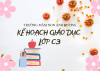 KẾ HOẠCH GIÁO DỤC  C3