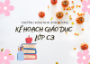 KẾ HOẠCH GIÁO DỤC THÁNG 12 LỚP C3
