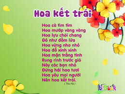 Hoa kết trái
