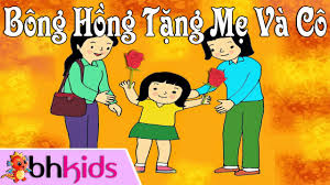 Bông hồng tặng mẹ và cô