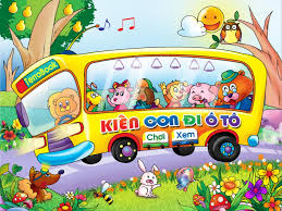 Kiến con đi oto