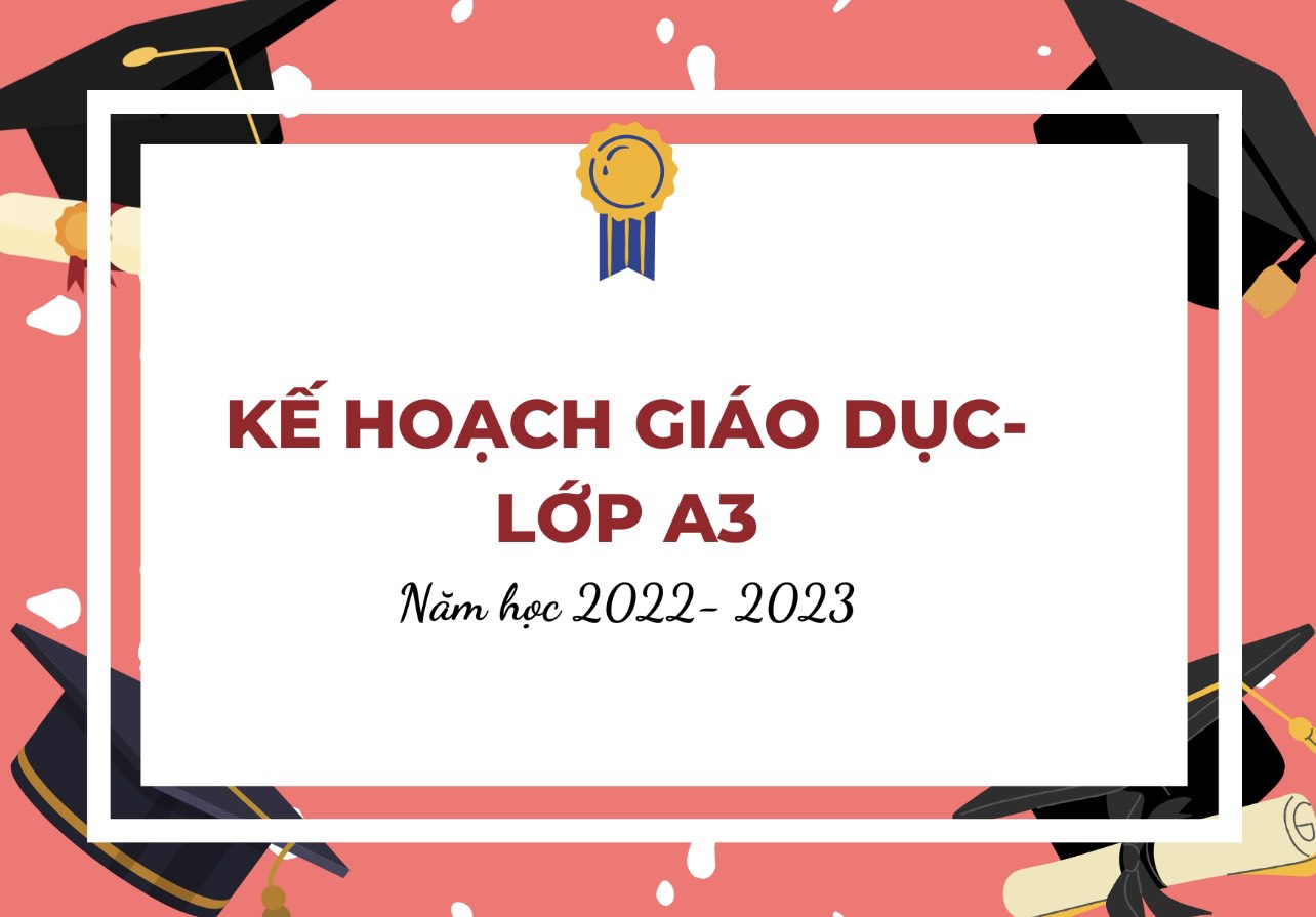 KHGD THÁNG 04/2023 LỚP  A3