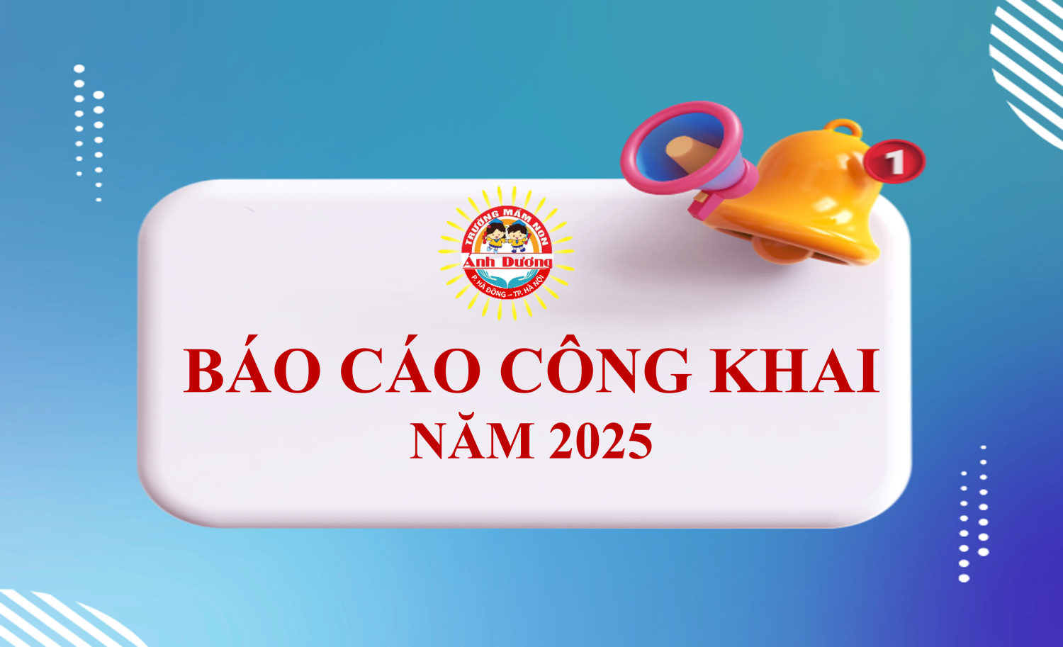 Báo cáo công khai năm 2025